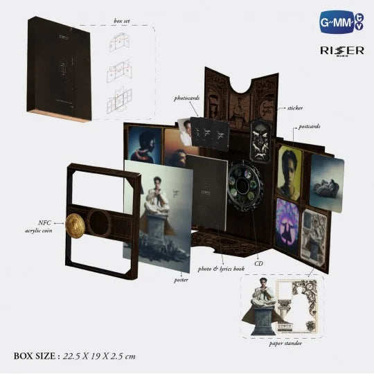GMMTV - NANON SEVEN ALBUM : THE SECOND CHAPTER bad buddy the gifted lykn chimon perthsanta geminifourth taynew photocard album boxset polcasan nilkhnake