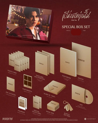 [PRE-ORDER] Fort Thitipong - 1st Single "Only You" (STANDARD SET Ver. / SPECIAL BOXSET Ver.) + VDO Call Lottery (Win: VDO Call with Fort)