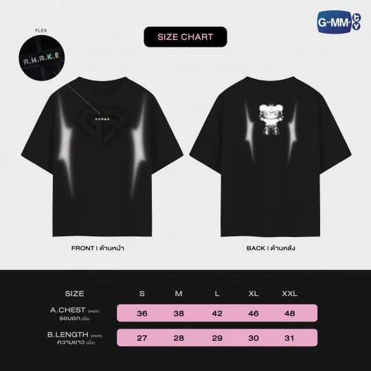 [PRE-ORDER] GMMTV - GEMINI FOURTH A.W.A.K.E CONCERT OFFICIAL T-SHIRT