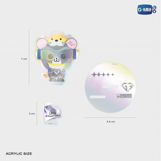 [PRE-ORDER] GMMTV -LOOK KHUNNOO ACRYLIC CLIP STAND WITH GEMINIFOURTH PHOTOCARD