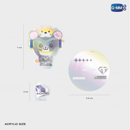 [PRE-ORDER] GMMTV -LOOK KHUNNOO ACRYLIC CLIP STAND WITH GEMINIFOURTH PHOTOCARD