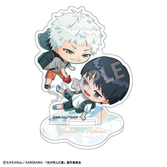 [PRE-ORDER] The Summer Hikaru Died - Mini Acrylic Stand Yoshiki & Hikaru Playful