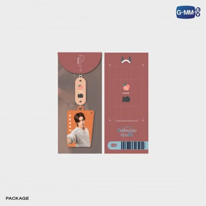 [PRE-ORDER] GMMTV - PONDPHUWIN PEACH PEARLESCENT ACRYLIC KEYCHAIN (ME AND THEE)