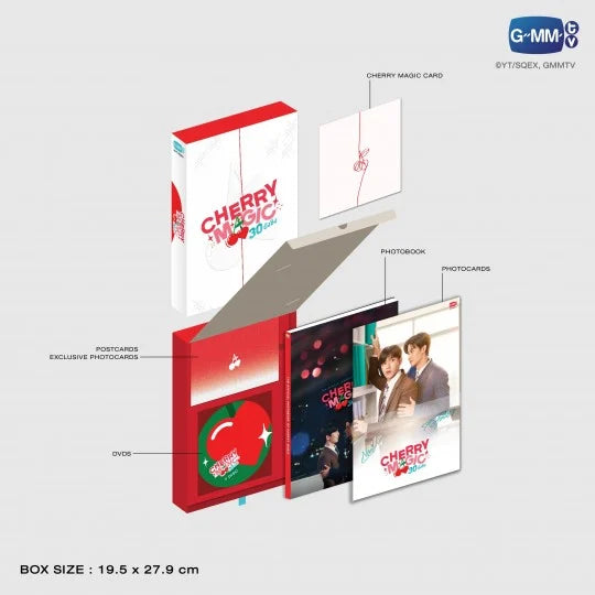 [SALE] GMMTV - CHERRY MAGIC BOXSET [ALL 12 UNCUT EP + PHOTOBOOK + PREMIUM GIFTS]