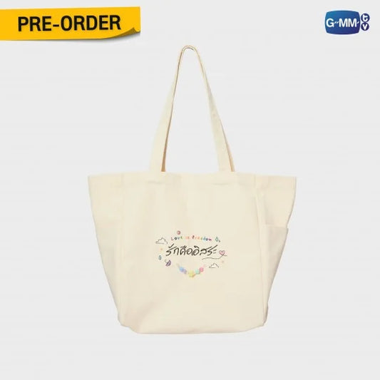 [PRE-ORDER] GMMTV - US | LOVE IS FREEDOM TOTE BAG