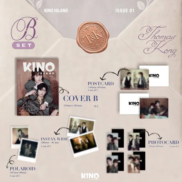 【PRE-ORDER】 KINO ISLAND - [B형] KINO ISLAND ISSUE 01 : THOMASKONG